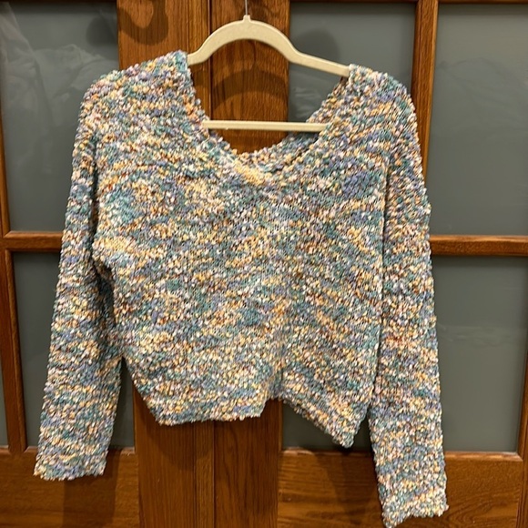 Jessica Simpson multicolored cropped chenille sweater in excellent condition!​​​ - Picture 1 of 5
